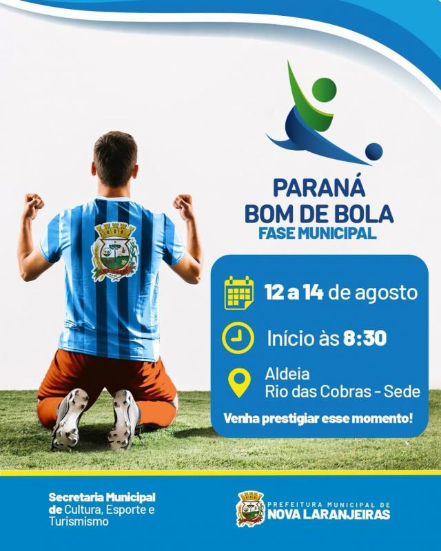 Fase municipal do Paraná Bom de Bola acontece na Terra Indígena Rio das Cobras